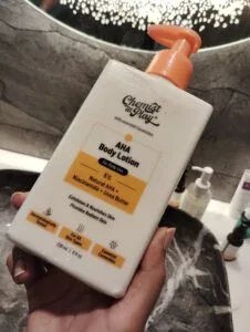 AHA BHA body lotion moisturizer